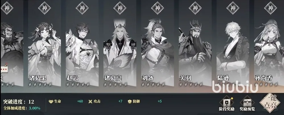 三国志幻想大陆2枭之歌武将强度榜 三幻2枭之歌武将梯度排名一览